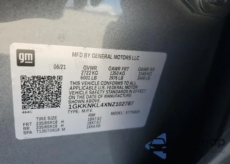 1GKKNKL4XNZ102787